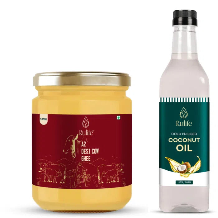 A2 Desi Cow Ghee & Coconut Oil