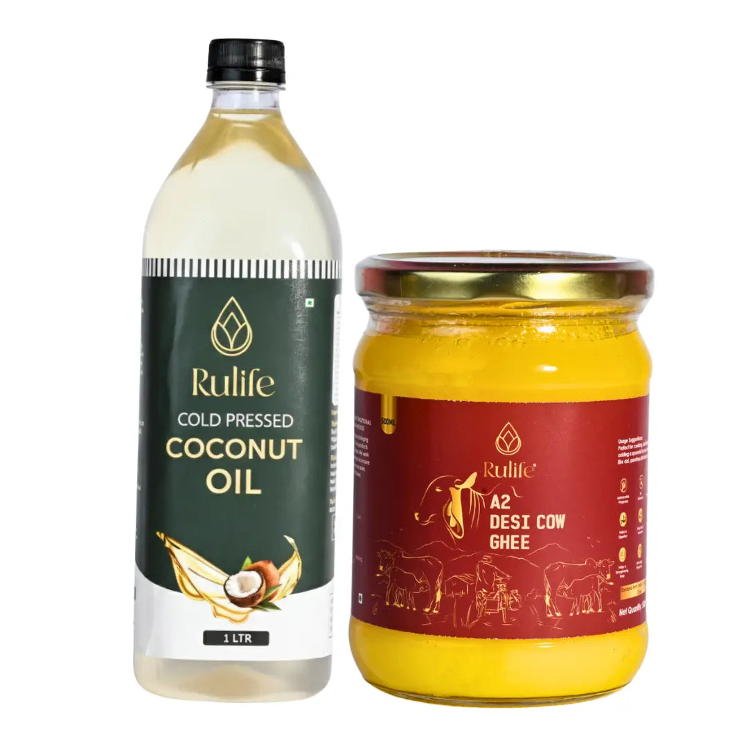 A2 Desi Cow Ghee & Coconut Oil Rulife