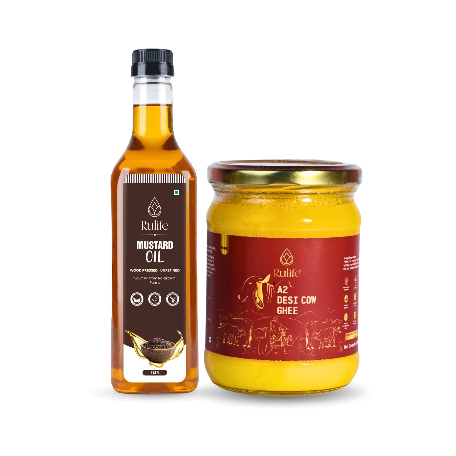 A2 Desi Cow Ghee Oil Combo